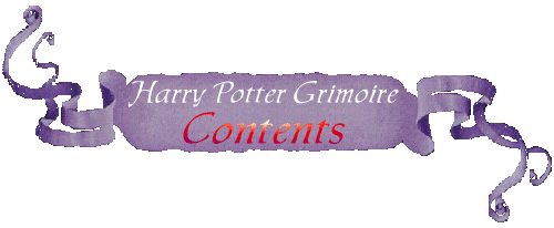 Harry Potter Grimoire Contents