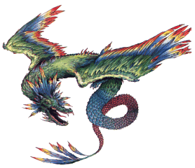 multi-colored dragon